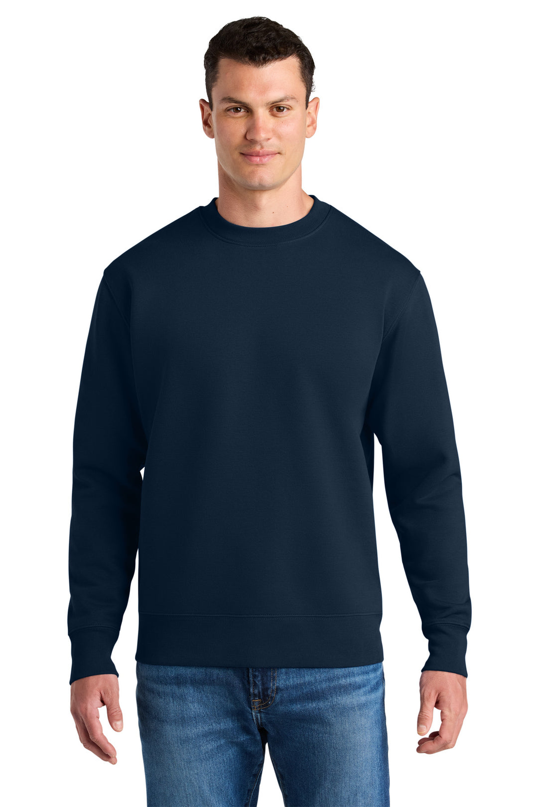 Front View of FrenchNavy Stanley/Stella Unisex Changer 2.0 Crewneck Sweatshirt SXU004