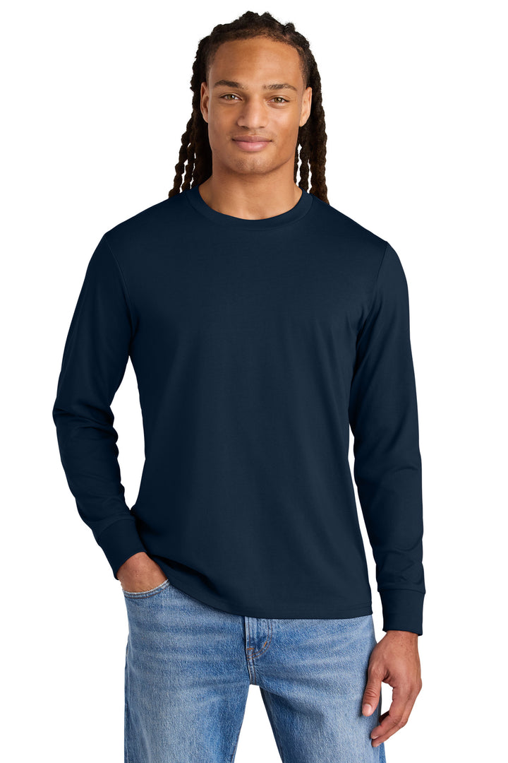 Front View of FrenchNavy Stanley/Stella Unisex Creator 2.0 Long Sleeve Tee SXU022