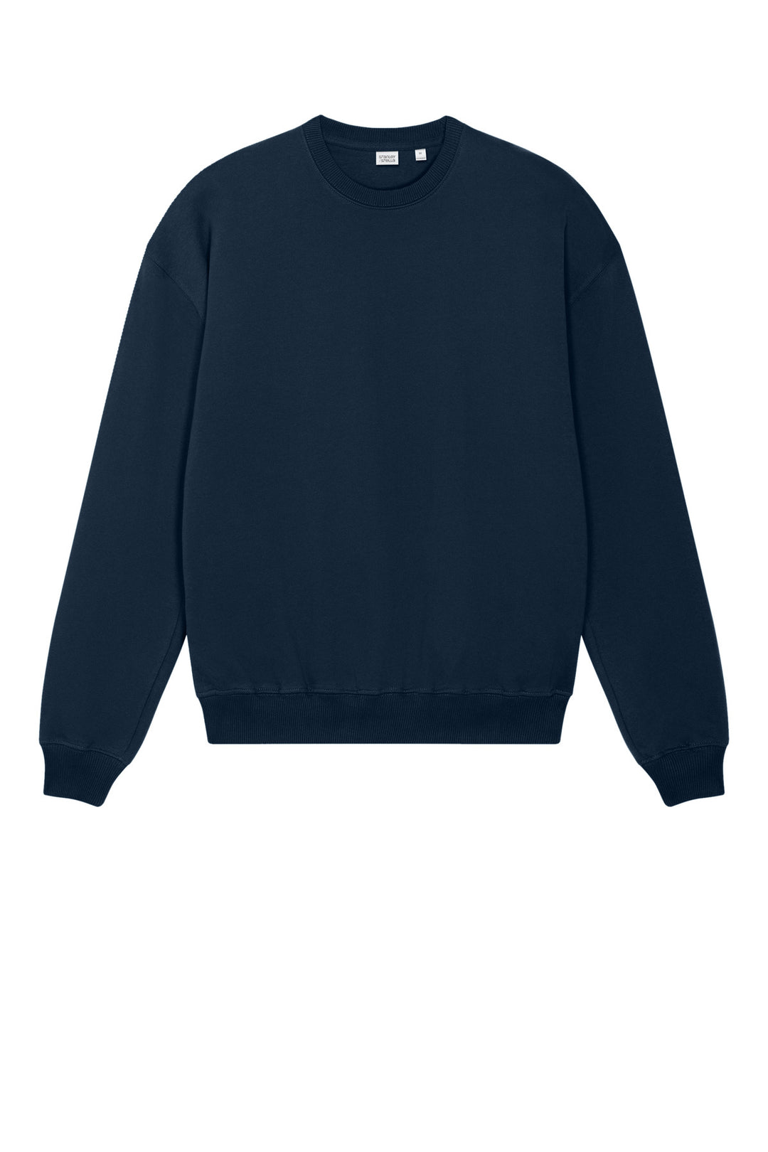 Front View of FrenchNavy Stanley/Stella Unisex Ledger Dry Crewneck Sweatshirt SXU029
