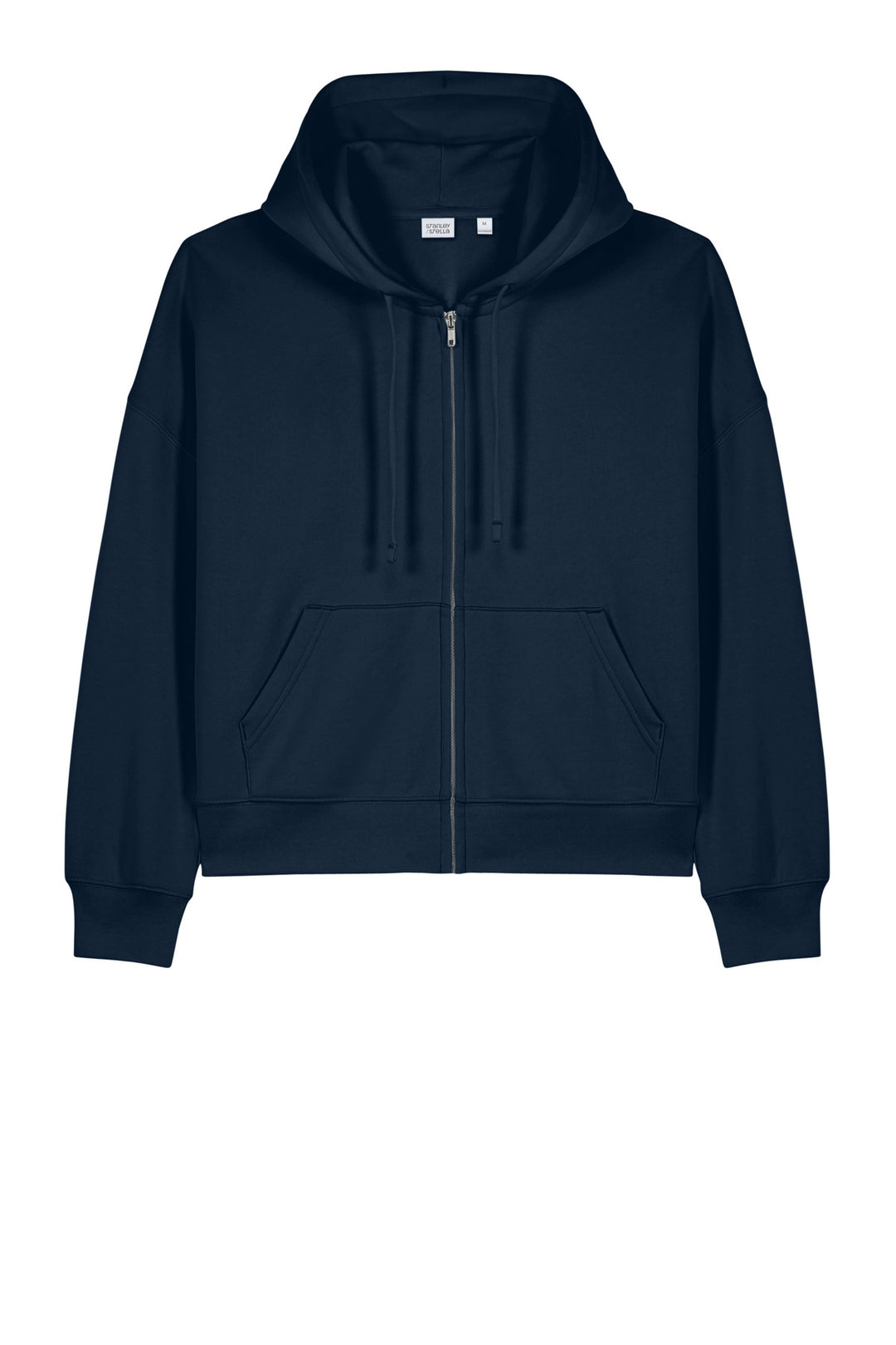Front View of FrenchNavy Stanley/Stella Women's Stella Ida Full-Zip Hooded Sweatshirt SXW037