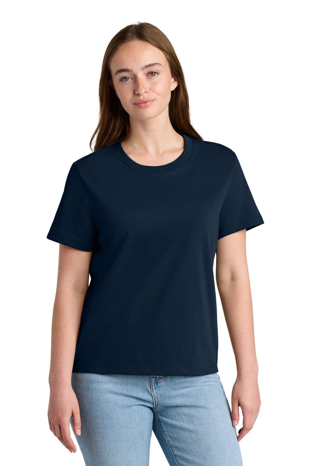 Front View of FrenchNavy Stanley/Stella Women's Stella Muser Tee SXW002