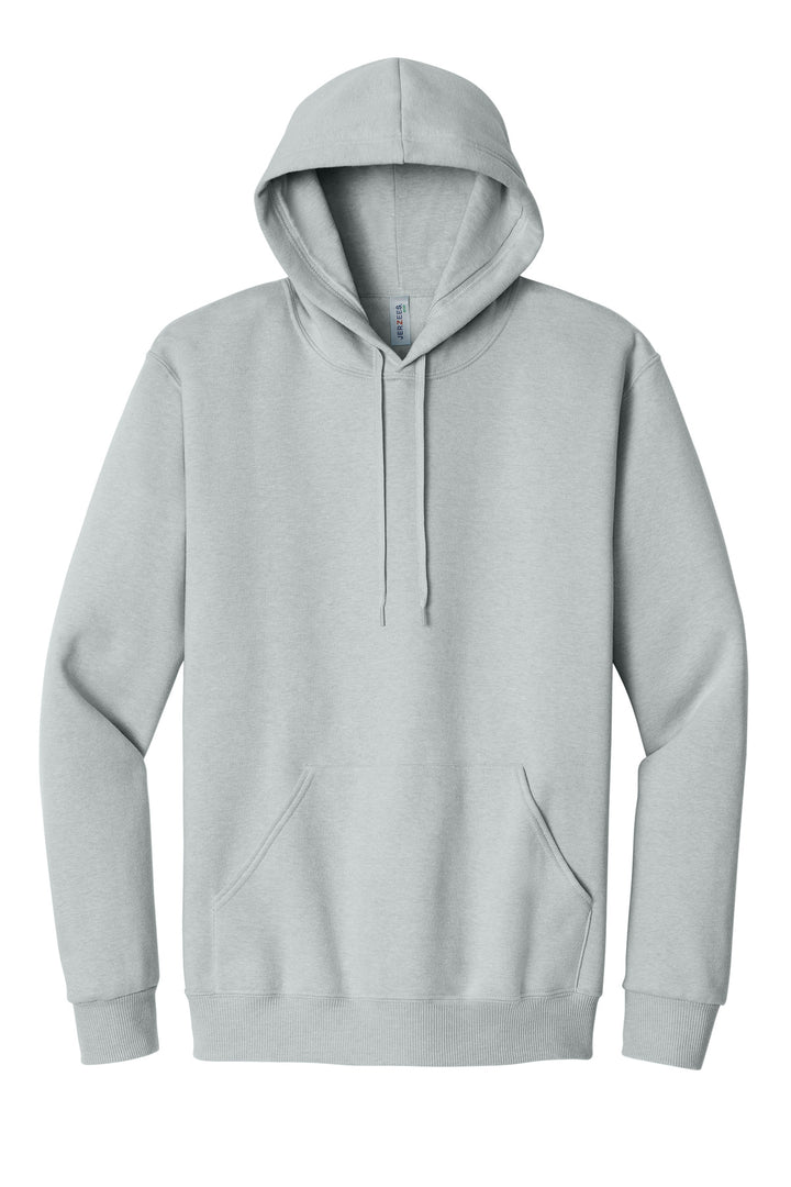 Front View of FrstGreyHt Jerzees Eco Premium Blend Pullover Hooded Sweatshirt 700M