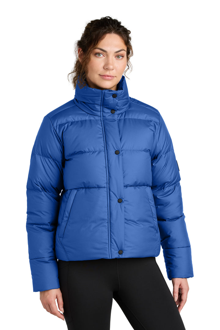 Front View of GalaxyBlue LIMITED EDITION Outdoor Research Women's Coldsnap Down Jacket OR322225