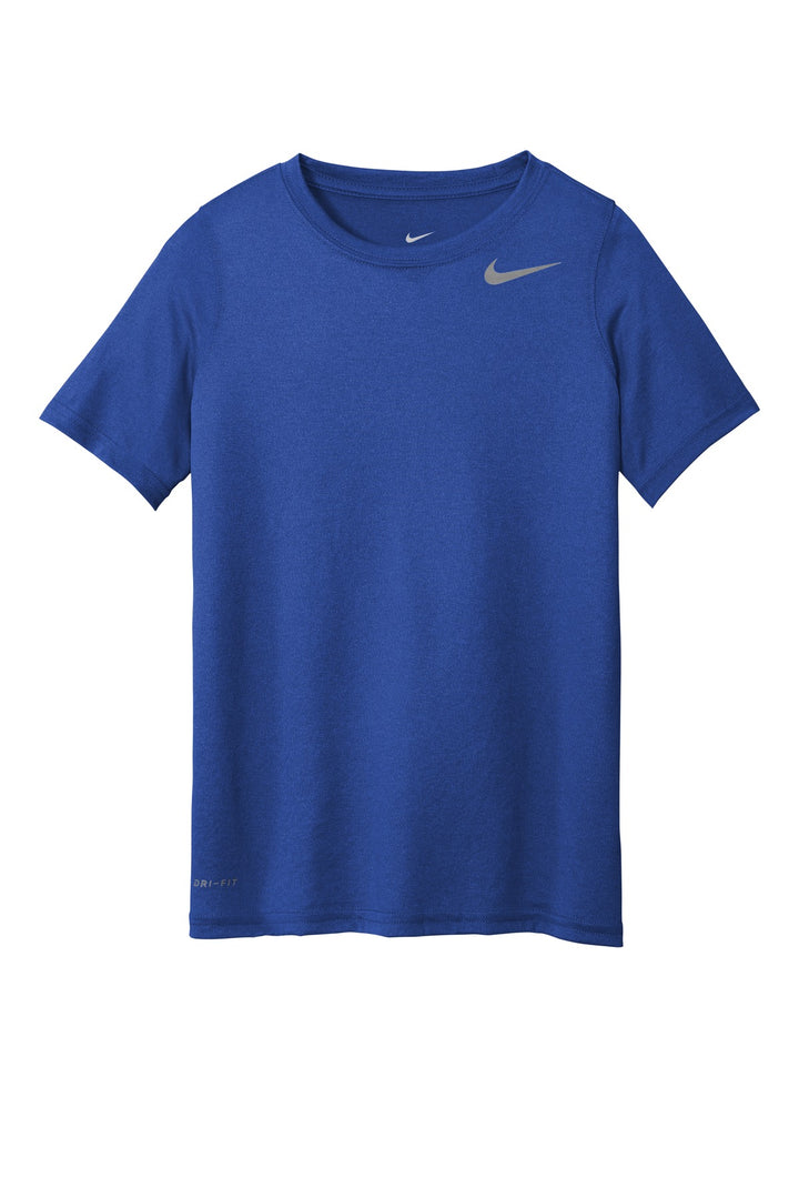 Front View of Game Royal Nike Youth Legend Tee 840178