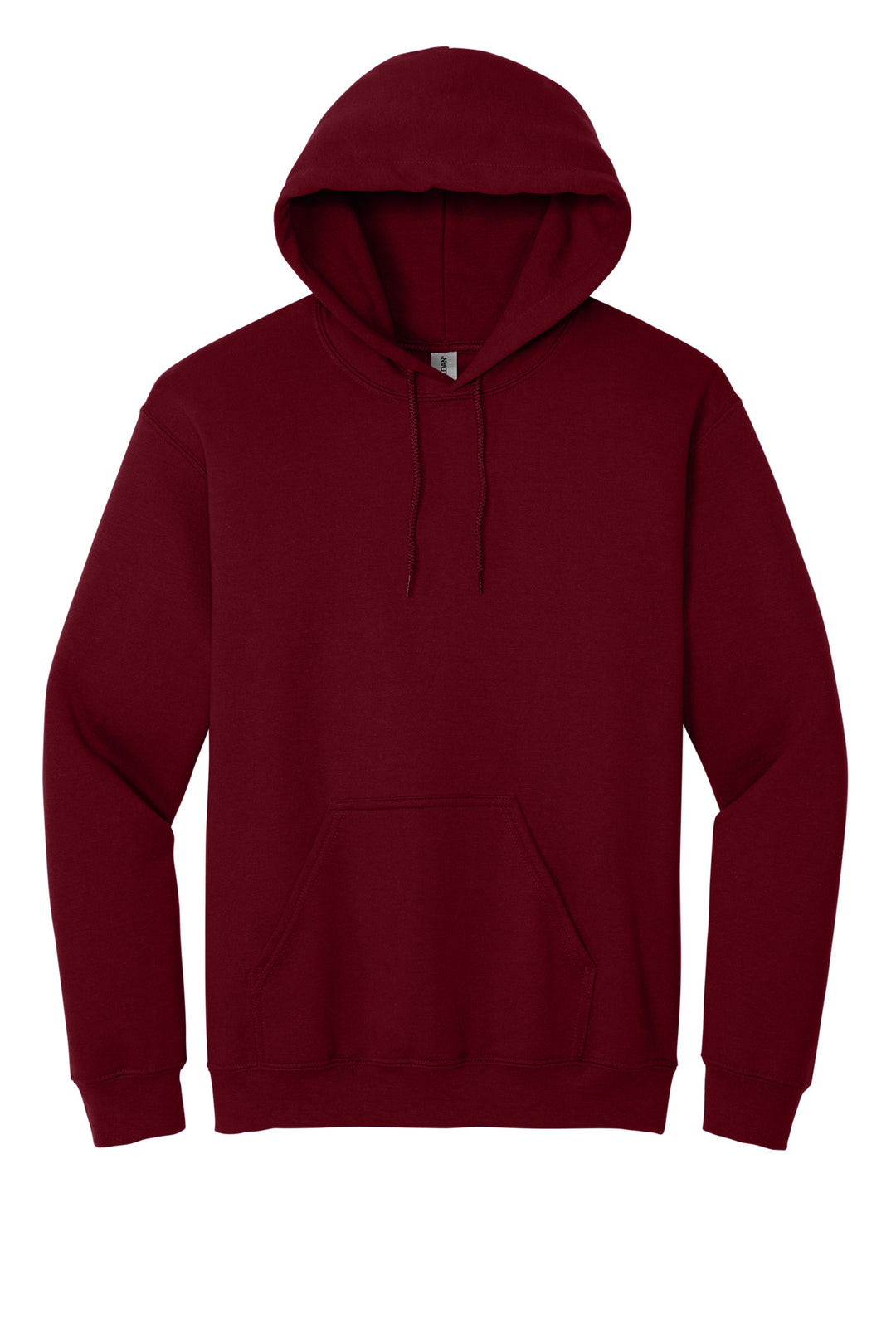 Front View of Garnet Gildan - Heavy Blend Hooded Sweatshirt. 18500