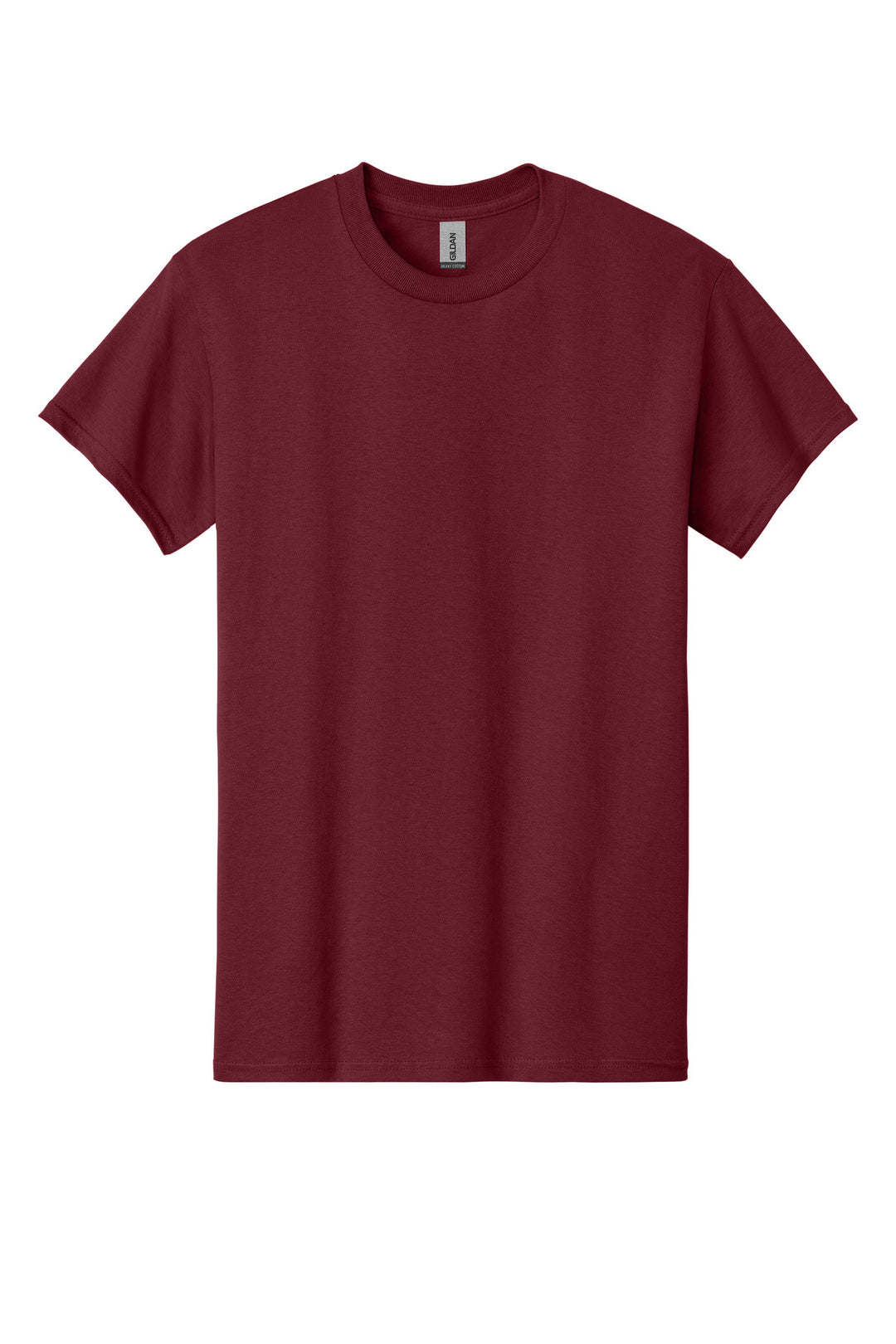 Front View of Garnet Gildan - Heavy Cotton 100% Cotton T-Shirt. 5000