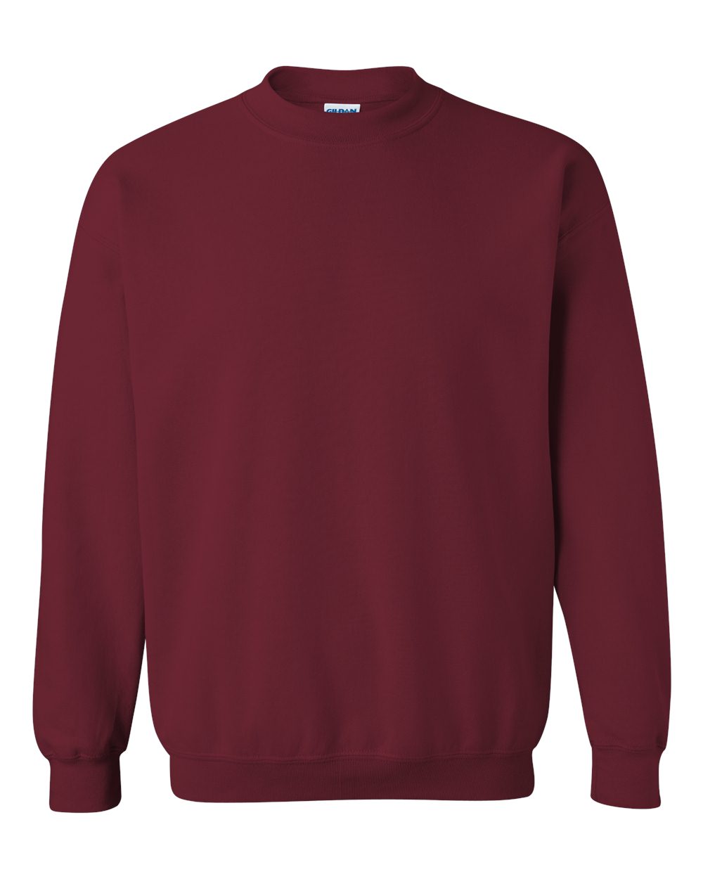 Front View of Garnet Heavy Blend™ Crewneck Sweatshirt - 18000