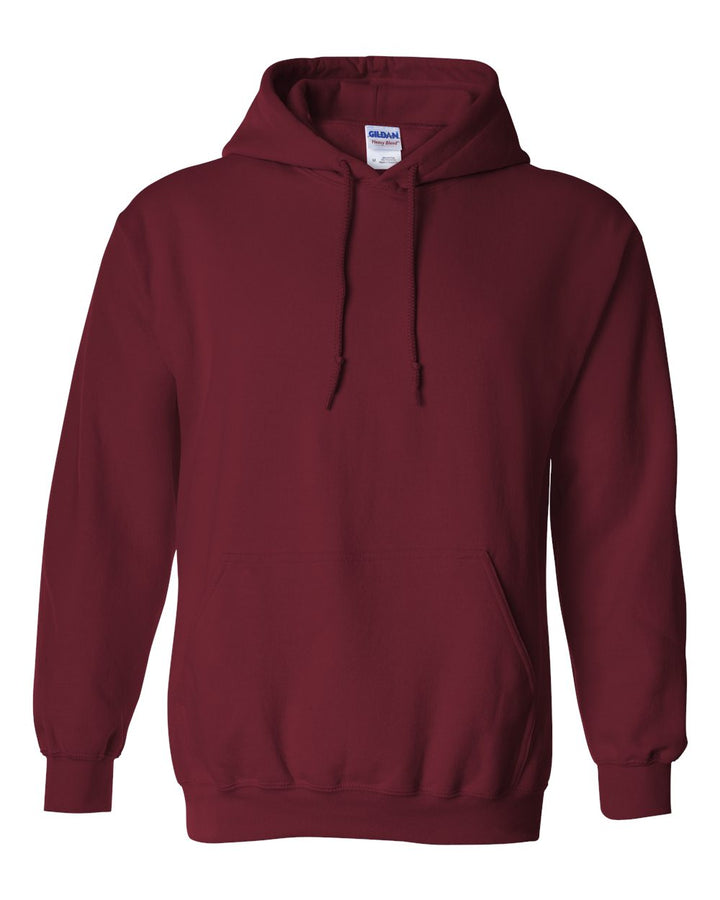 Front View of Garnet Heavy Blend™ Hooded Sweatshirt - 18500