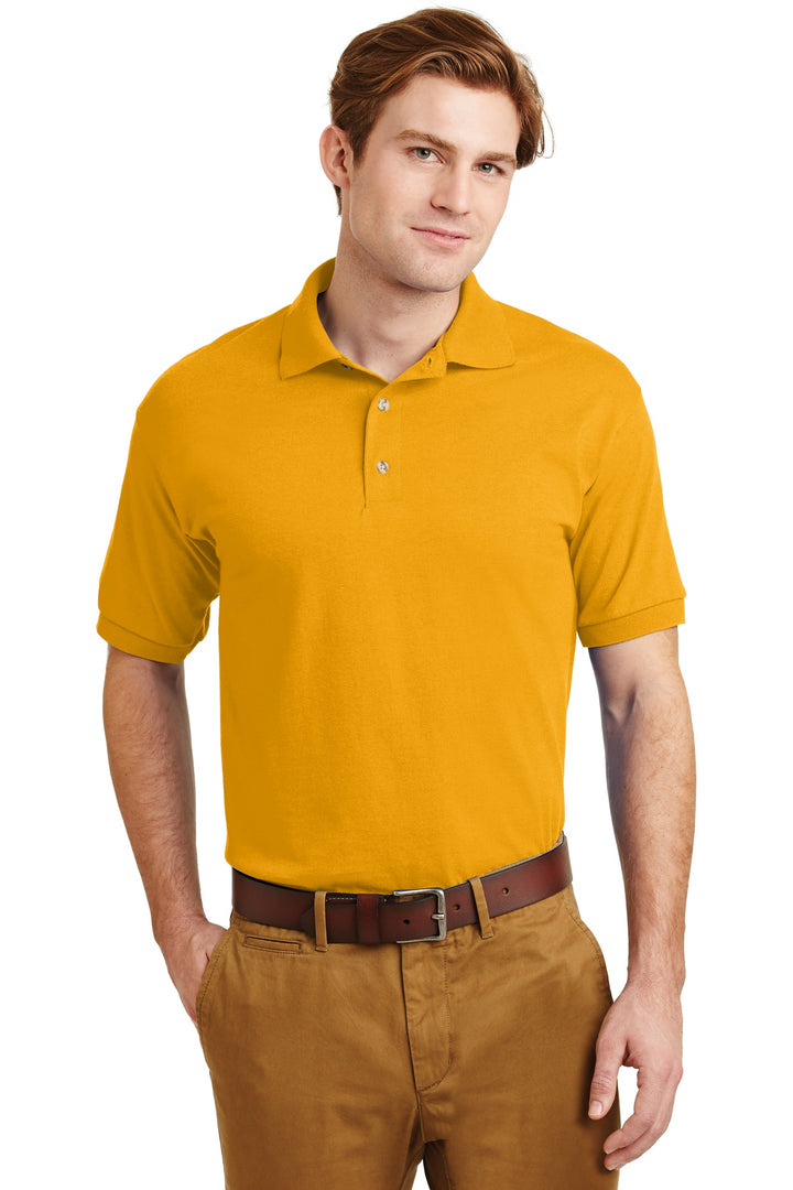 Front View of Gold Gildan - DryBlend 6-Ounce Jersey Knit Sport Shirt. 8800