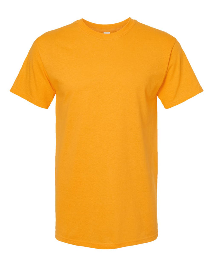 Front View of Gold Gold Soft Touch T-Shirt - 4800