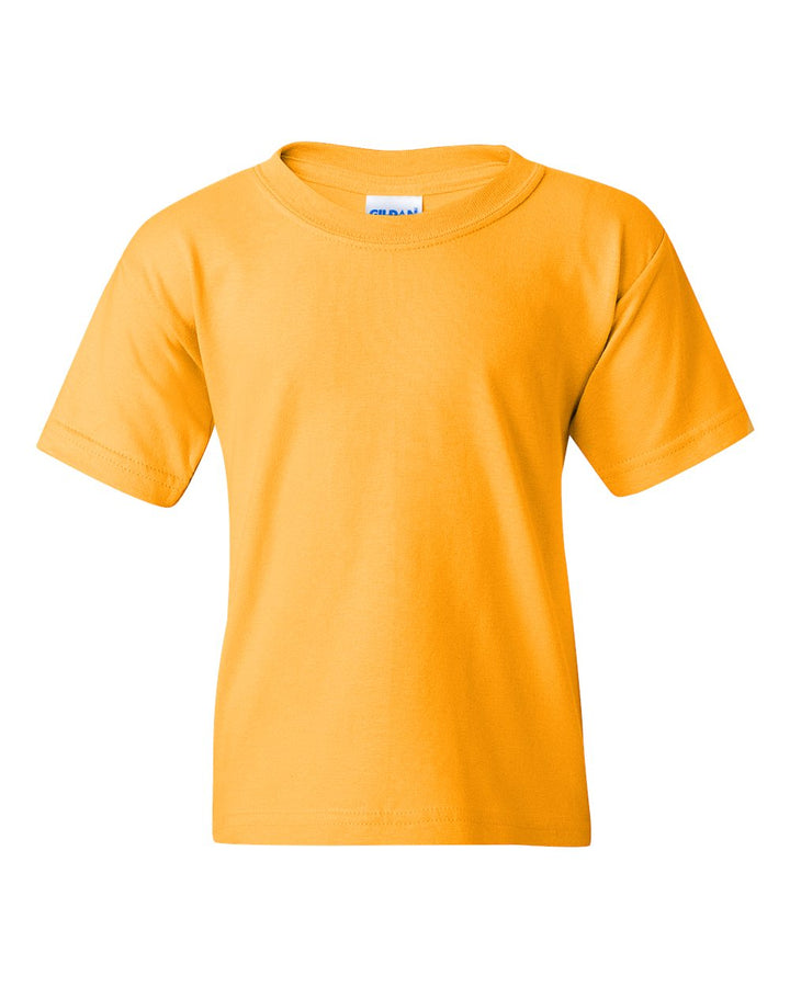 Front View of Gold Heavy Cotton™ Youth T-Shirt - 5000B