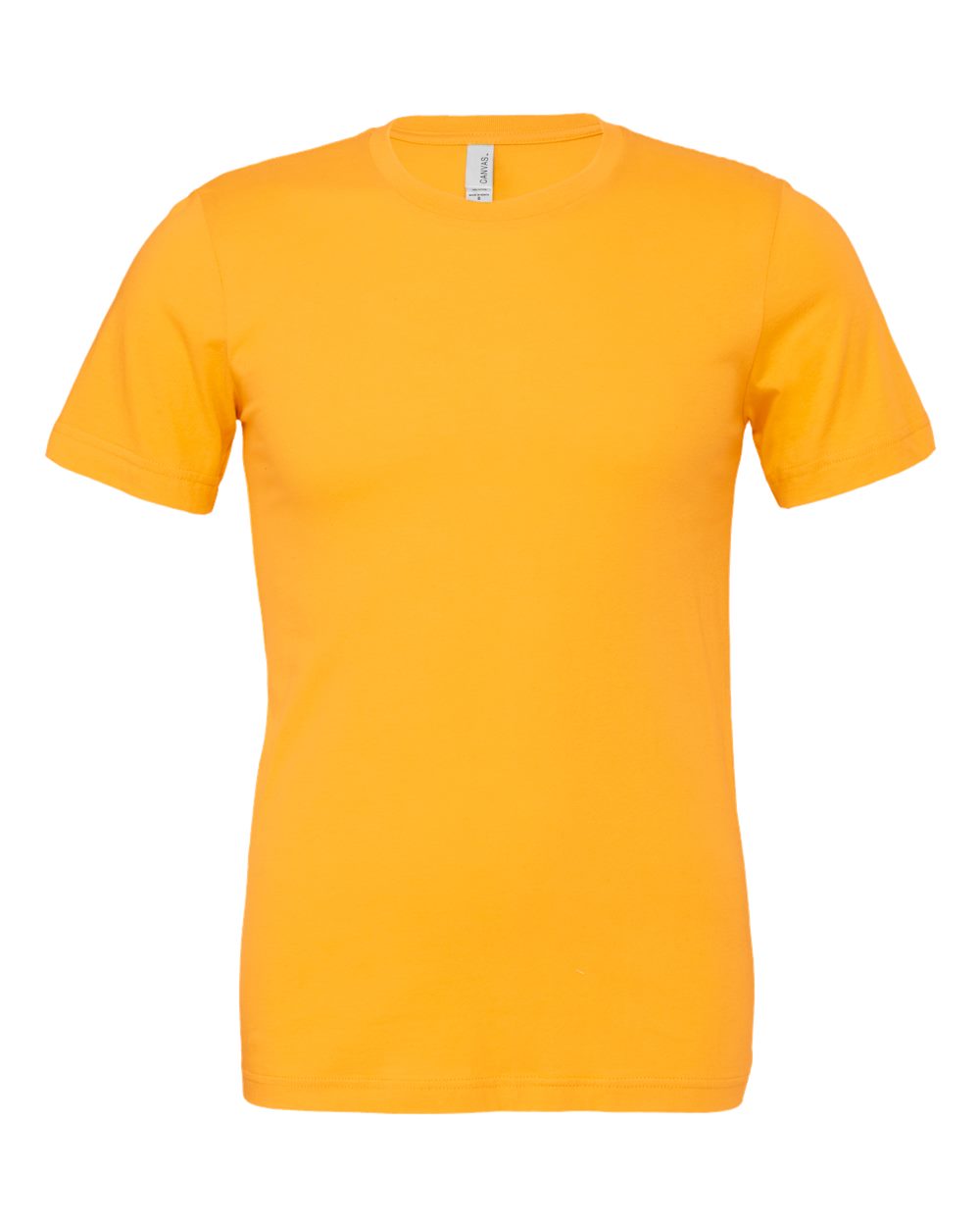 Front View of Gold Jersey Tee - 3001