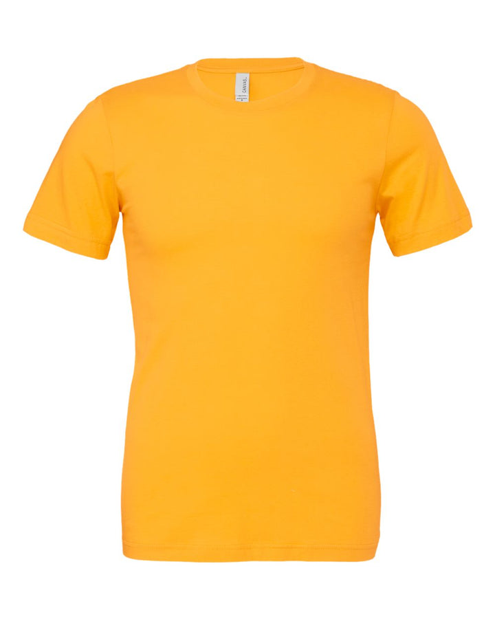 Front View of Gold Jersey Tee - 3001