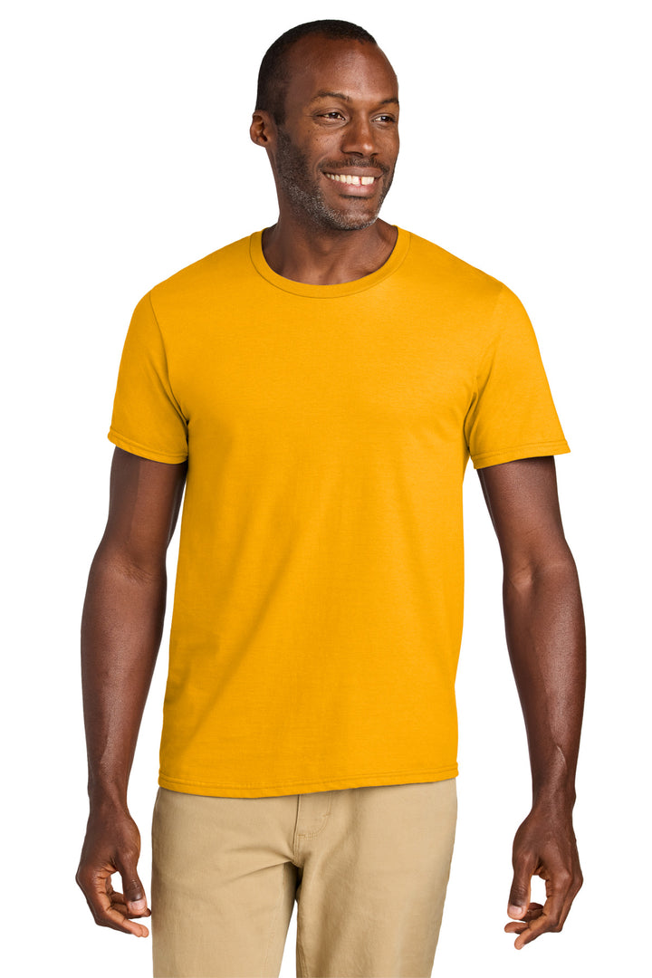 Front View of Gold Jerzees Classics Unisex Cotton T-Shirt 363M