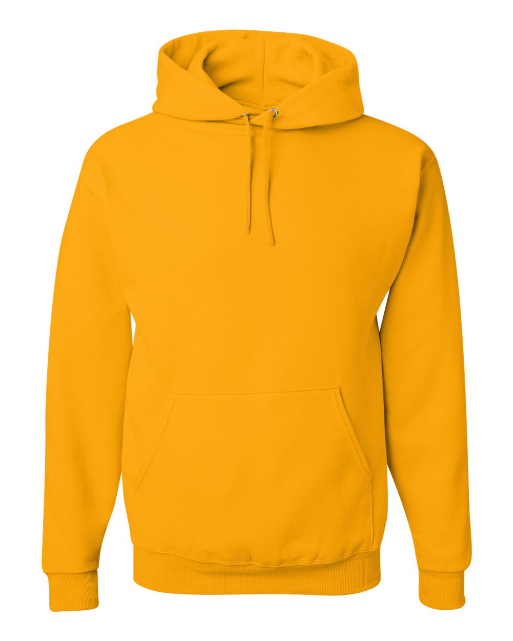Front View of Gold NuBlend® Hooded Sweatshirt - 996MR