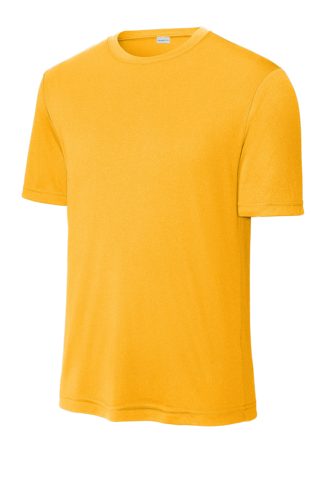 Front View of Gold Sport-Tek PosiCharge Competitor Tee. ST350