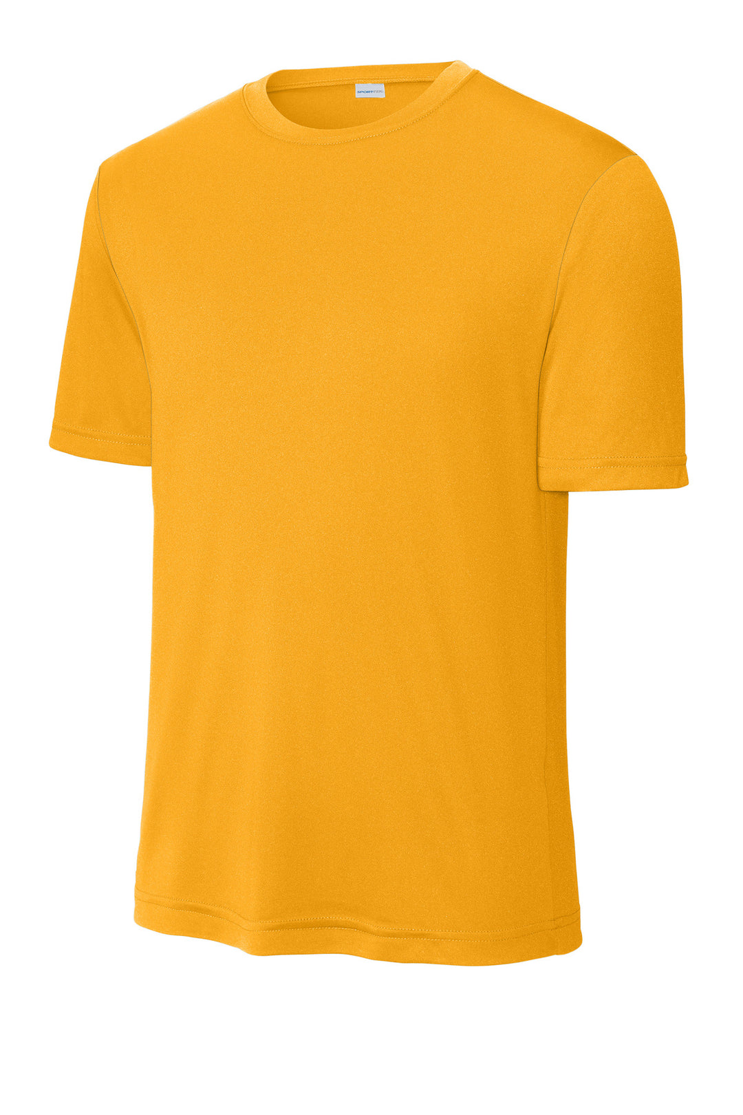 Front View of Gold Sport-Tek PosiCharge Competitor Tee. ST350