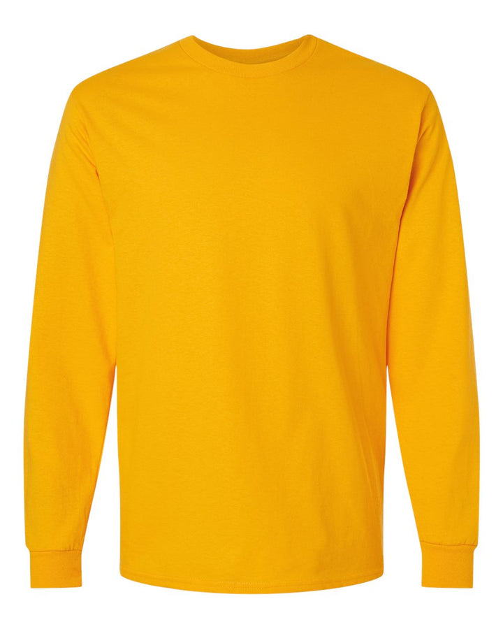 Front View of Gold Ultra Cotton® Long Sleeve T-Shirt - 2400