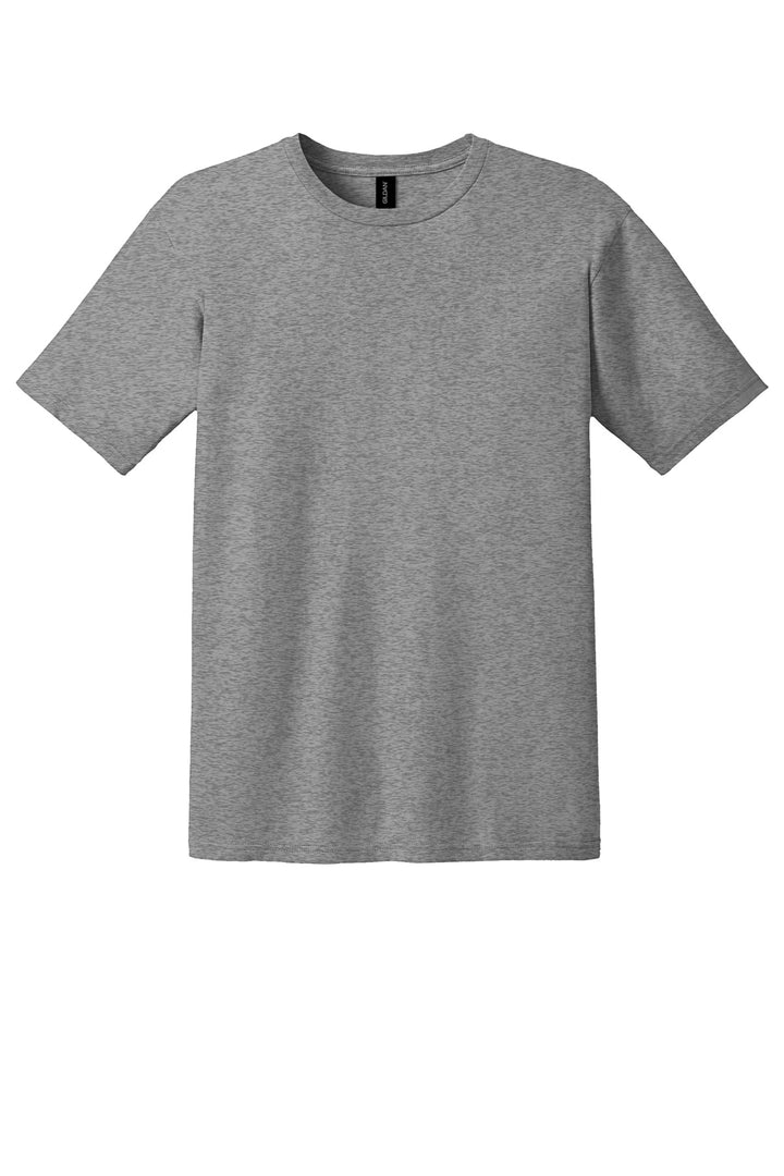 Front View of GphHeather Gildan 100% Ring Spun Cotton T-Shirt. 980