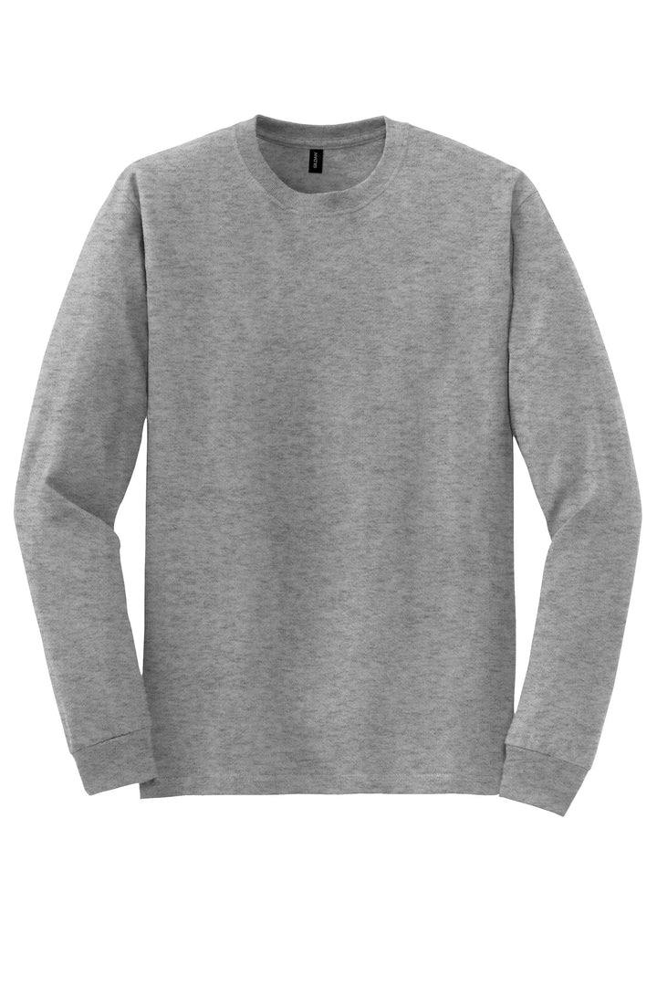 Front View of GphHeather Gildan - DryBlend 50 Cotton/50 Poly Long Sleeve T-Shirt. 8400
