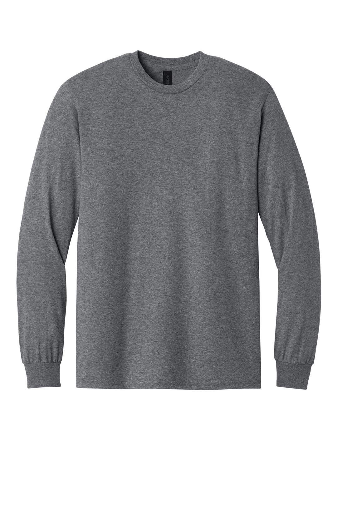 Front View of GphHeather Gildan - Heavy Cotton 100% Cotton Long Sleeve T-Shirt. 5400