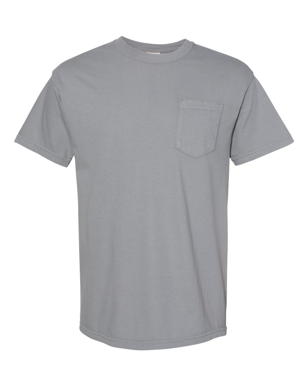 Front View of Granite Garment-Dyed Heavyweight Pocket T-Shirt - 6030