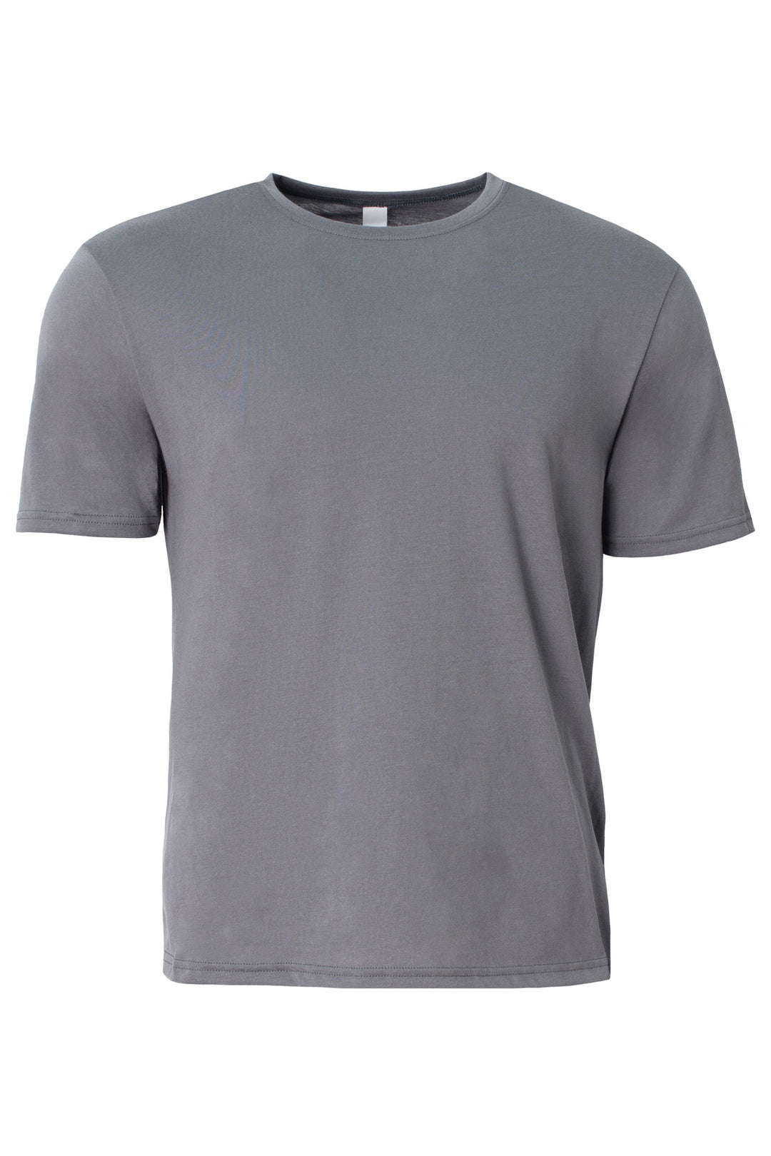 Front View of Graphite A4 Softek Short Sleeve Tee A4N3013