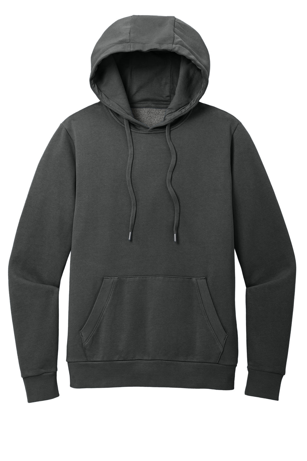 Front View of Graphite District Wash Fleece Hoodie DT2200