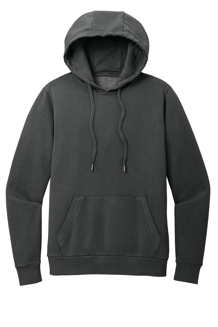 Front View of Graphite District Wash Fleece Hoodie DT2200