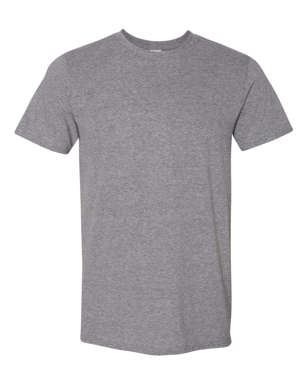 Front View of Graphite Heather Softstyle® T-Shirt - 64000