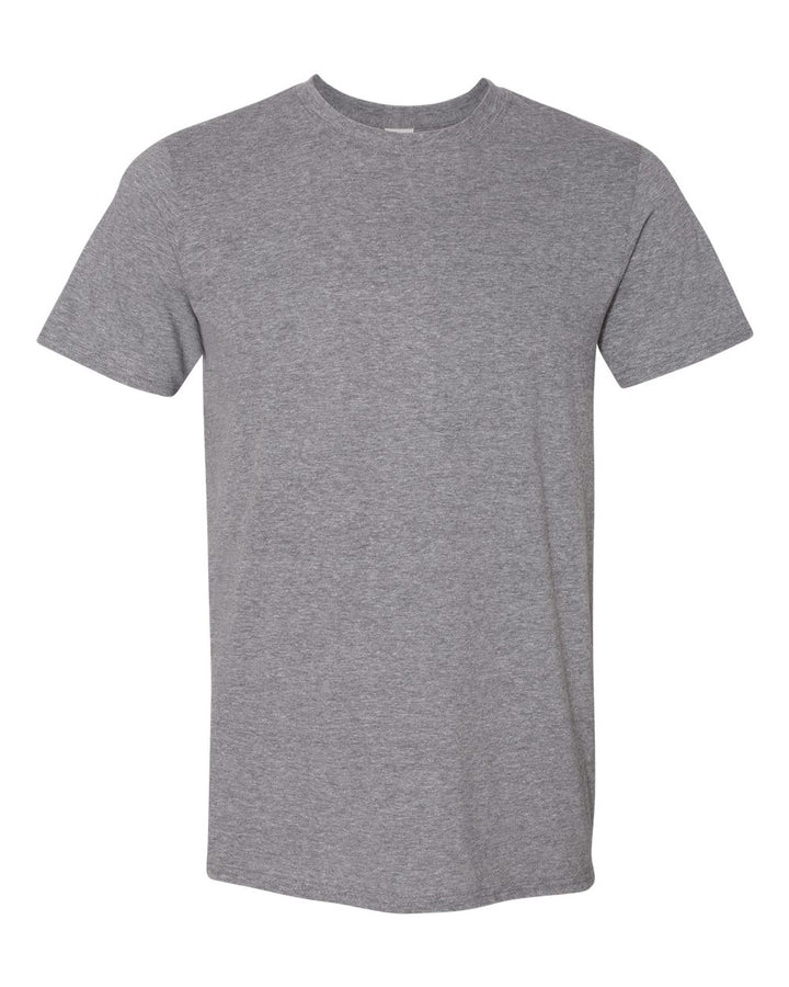 Front View of Graphite Heather Softstyle® T-Shirt - 64000