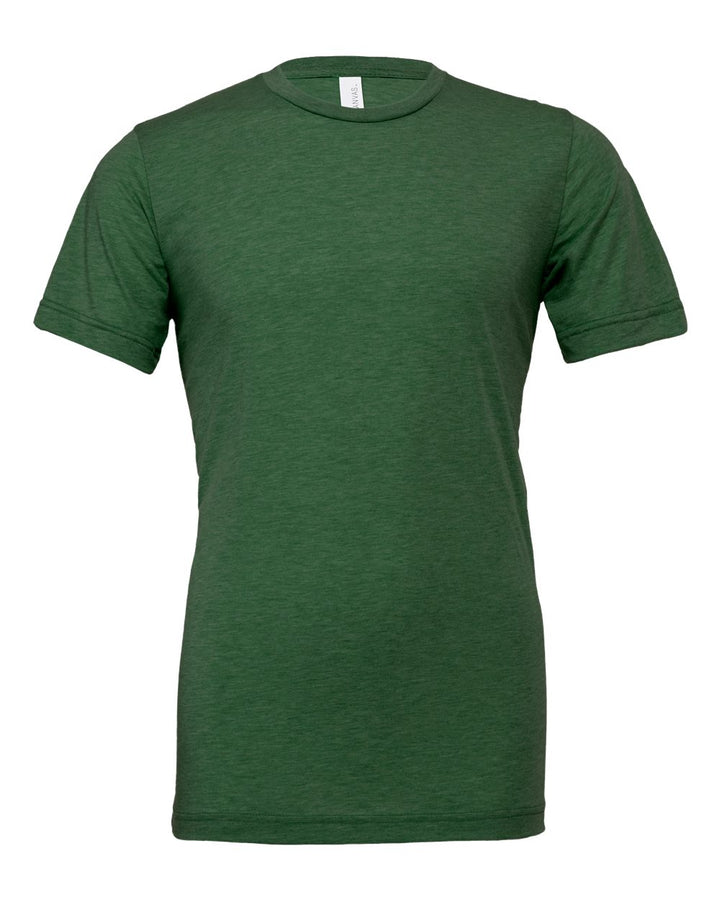 Front View of Grass Green Triblend Triblend Tee - 3413