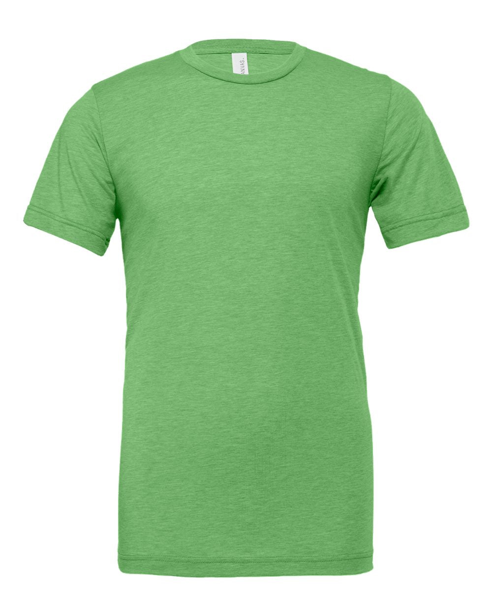 Front View of Green Triblend Triblend Tee - 3413