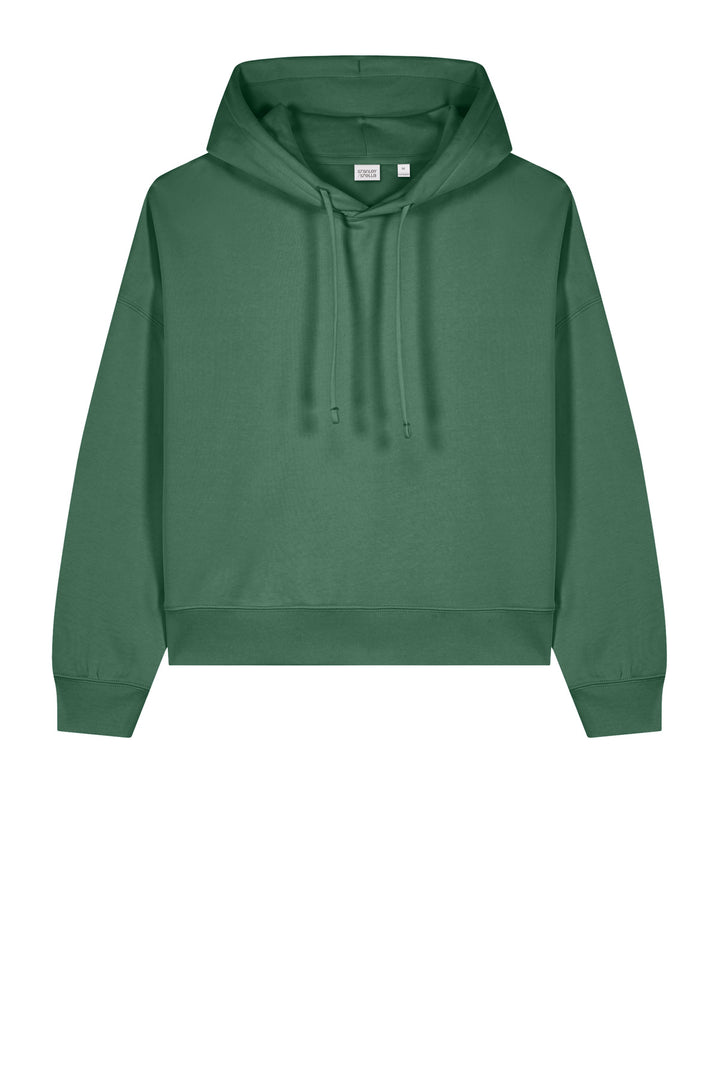 Front View of GreenBay Stanley/Stella Women's Stella Nora Hooded Sweatshirt SXW035