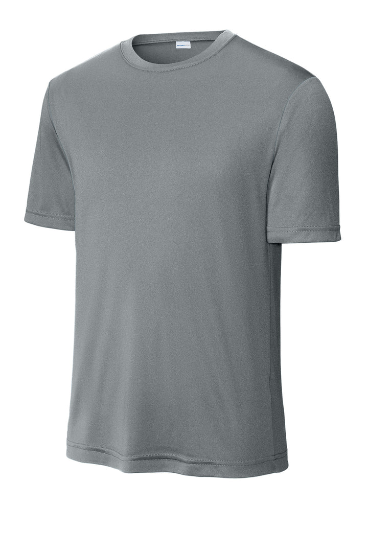 Front View of Grey Concrete Sport-Tek PosiCharge Competitor Tee. ST350