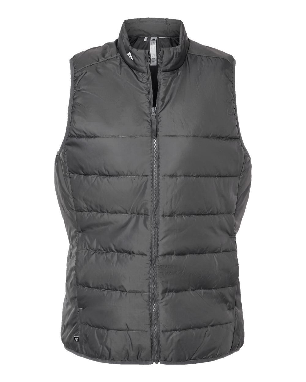 Front View of Grey Five Women's Puffer Vest - A573