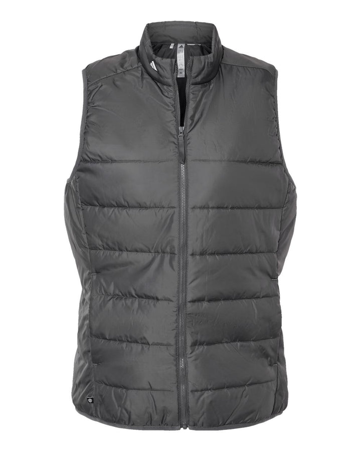 Front View of Grey Five Women's Puffer Vest - A573