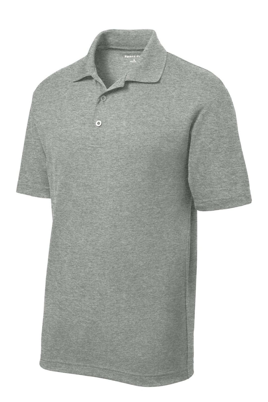 Front View of Grey Heather Sport-Tek PosiCharge RacerMesh Polo. ST640