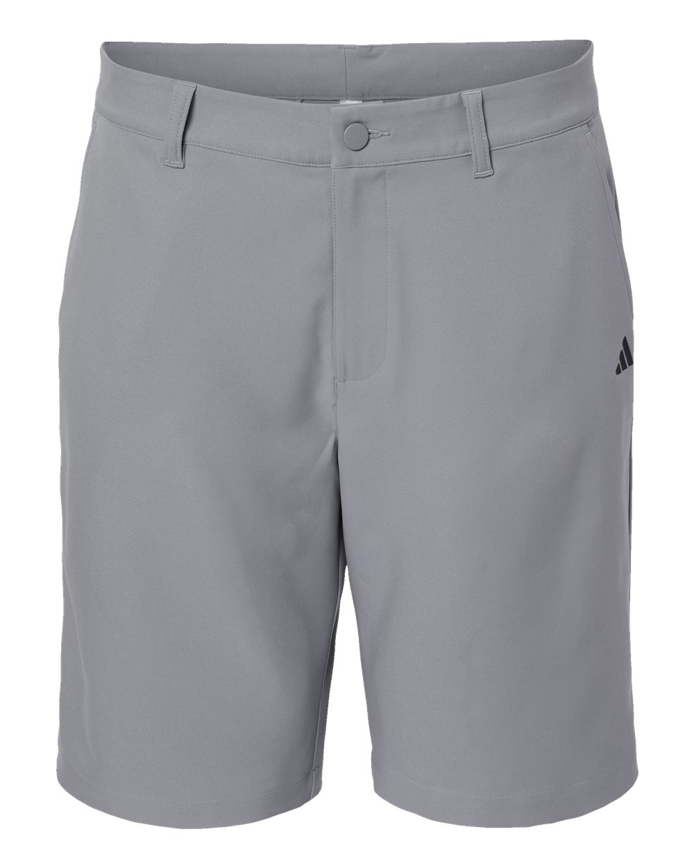 Front View of Grey Three Golf Shorts - A2000