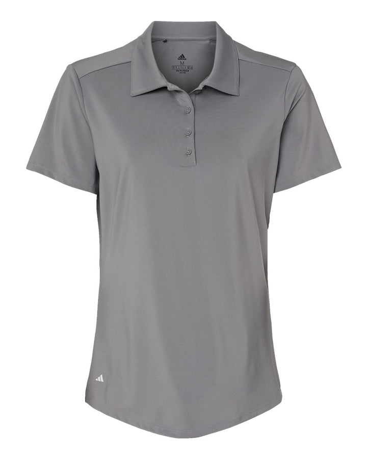 Front View of Grey Three Women's Ultimate Solid Polo - A515