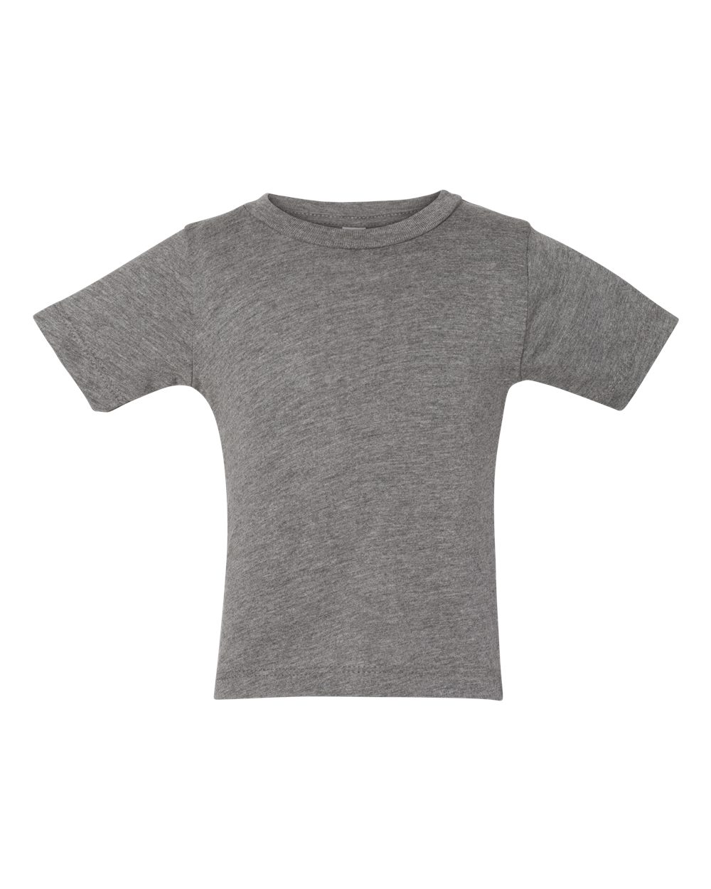 Front View of Grey Triblend Infant Triblend Tee - 3413B