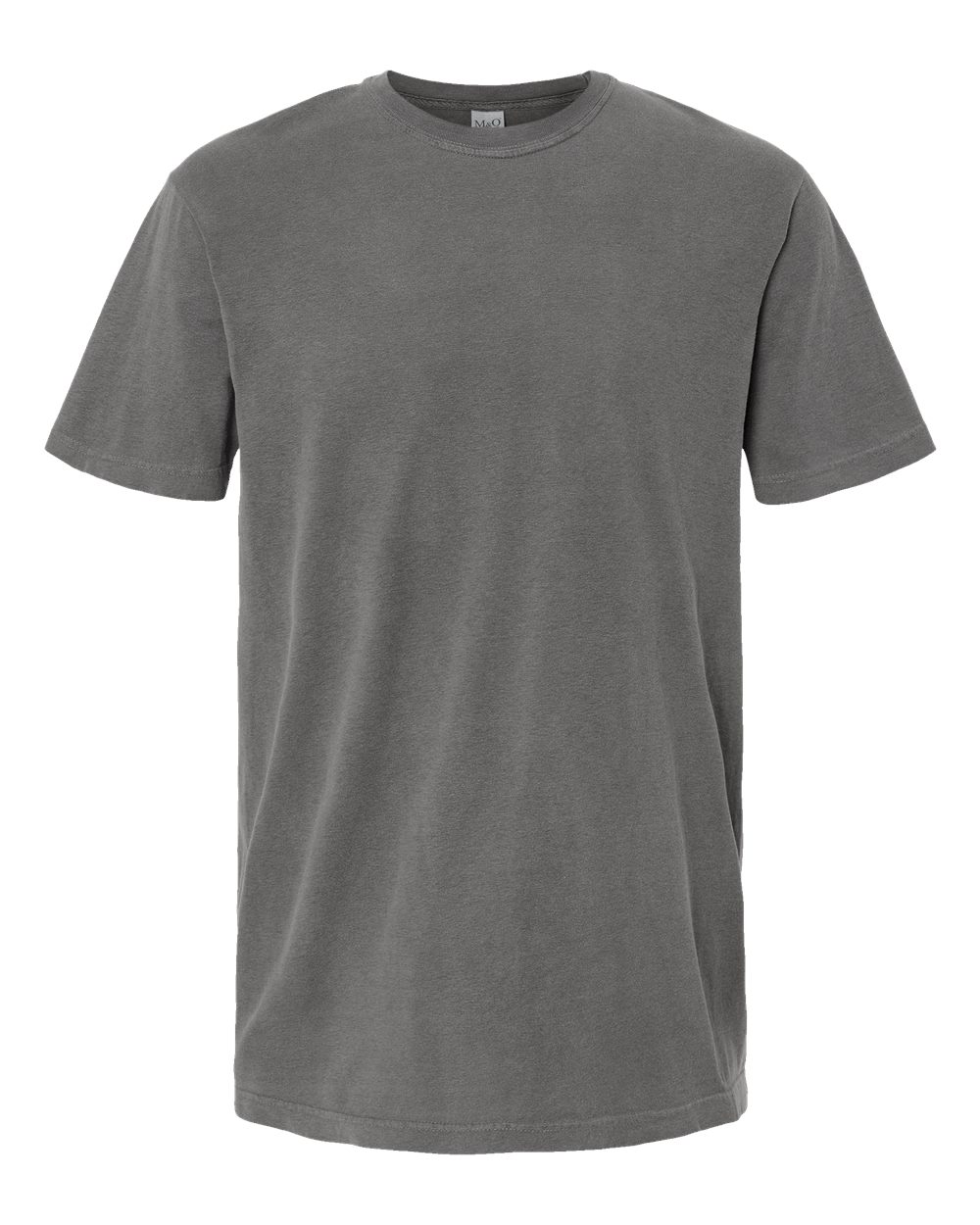 Front View of Grey Vintage Garment-Dyed T-Shirt - 6500M