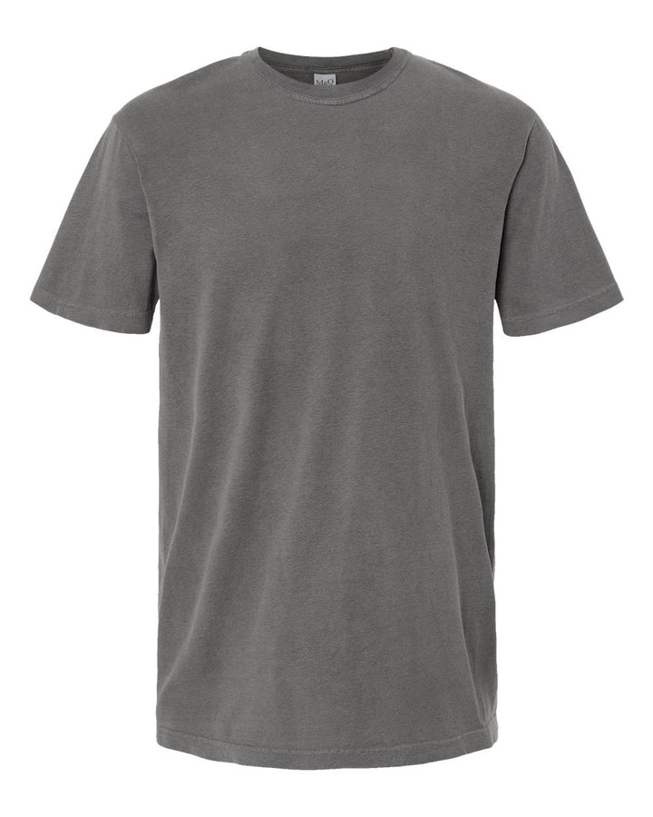 Front View of Grey Vintage Garment-Dyed T-Shirt - 6500M