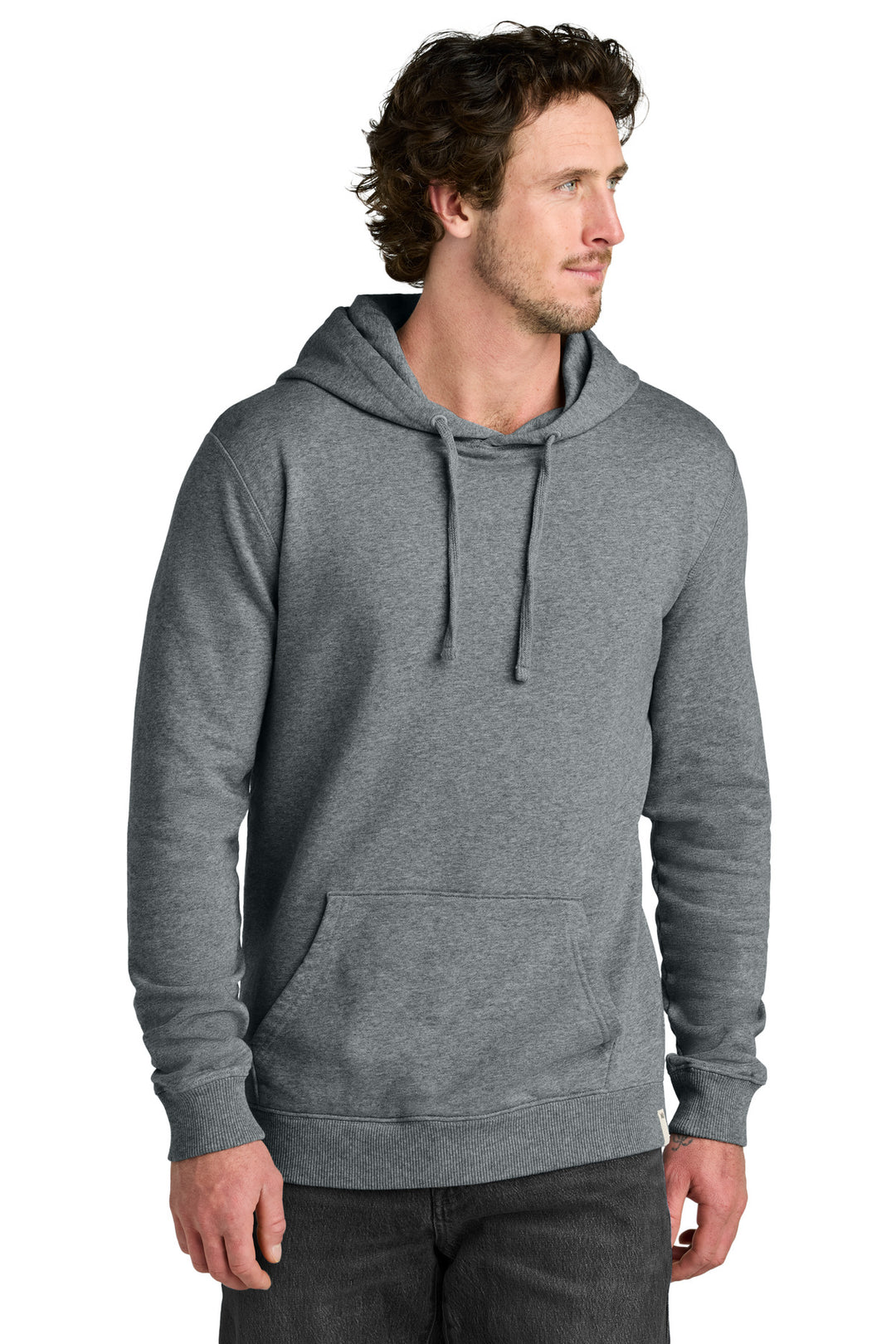 Front View of GreyHthr LIMITED EDITION tentree Organic Cotton Fleece Classic Hoodie TTCM3914