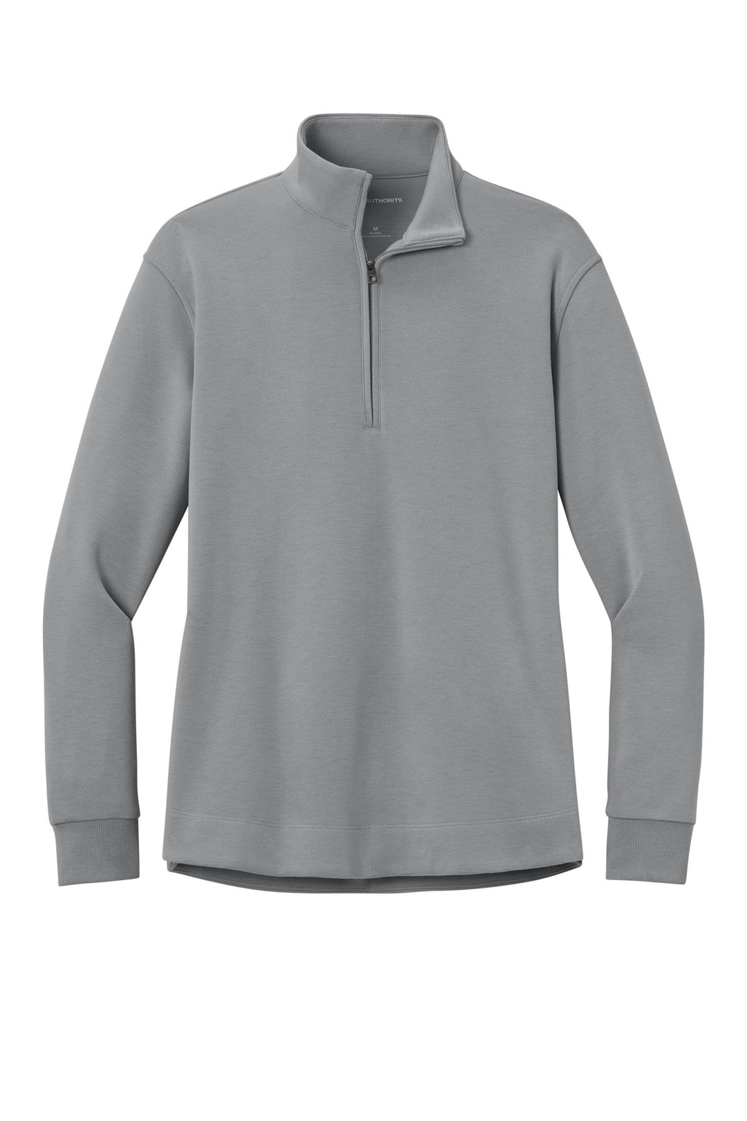 Front View of GustyGrey Port Authority Women's Wearever Signature Double Pique 1/4-Zip LK210
