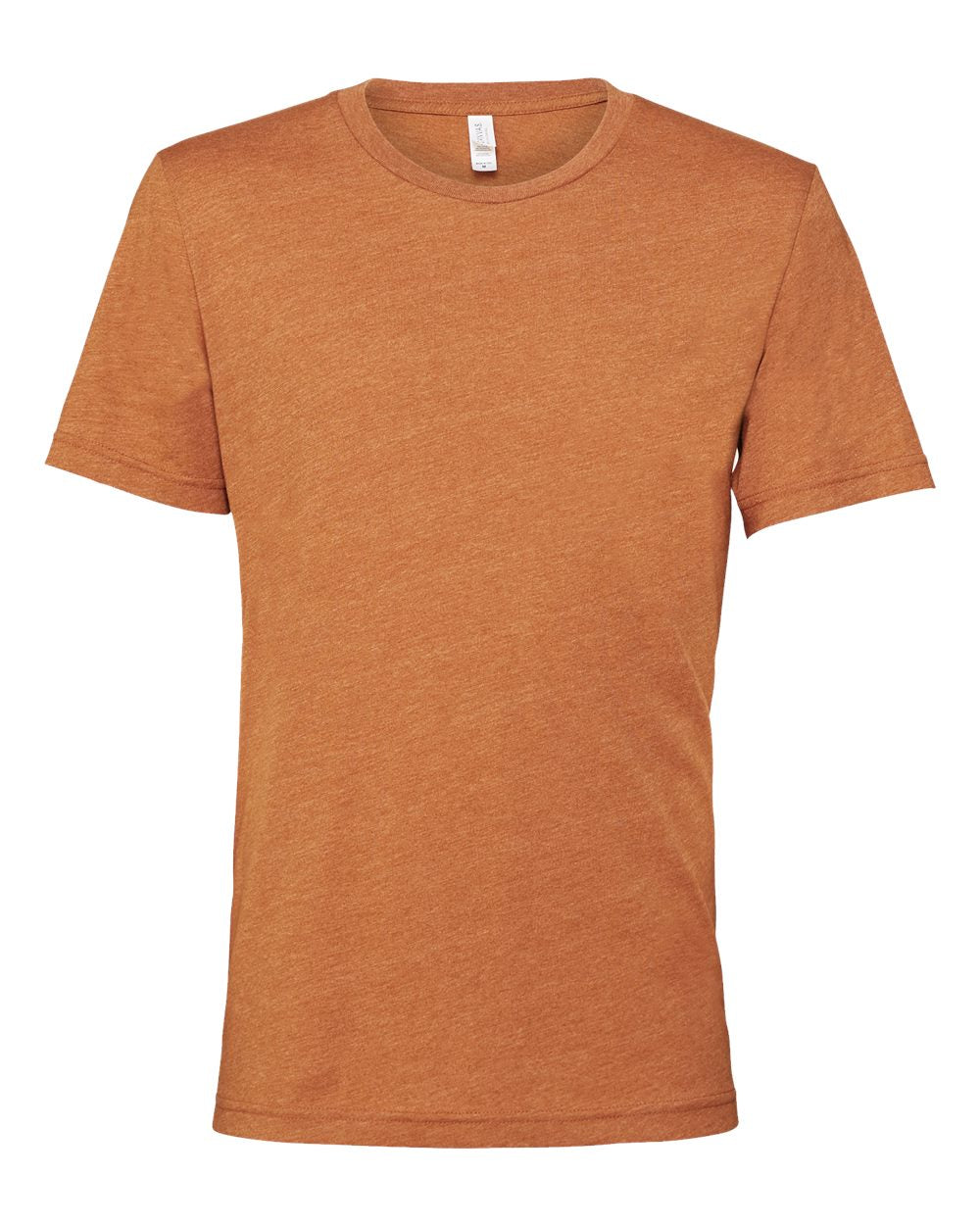 Front View of Heather Autumn CVC Jersey Tee - 3001CVC