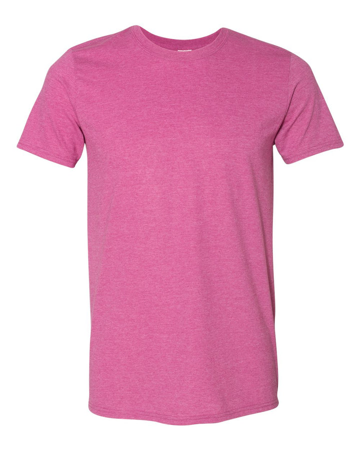 Front View of Heather Berry Softstyle® T-Shirt - 64000