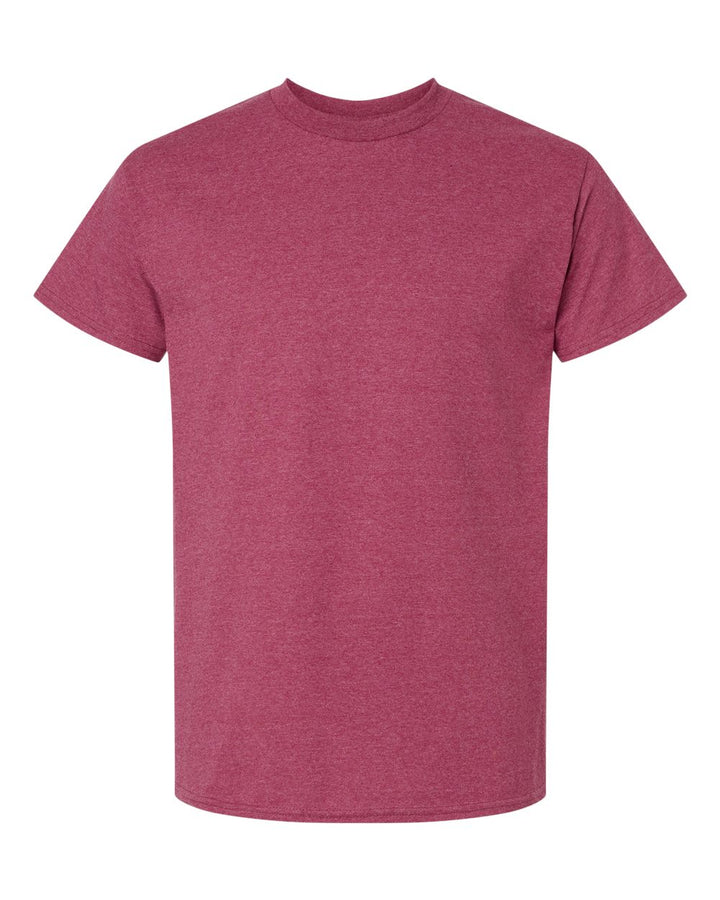 Front View of Heather Cardinal Ultra Cotton® T-Shirt - 2000