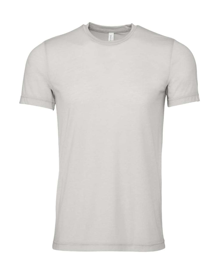 Front View of Heather Cement CVC Jersey Tee - 3001CVC
