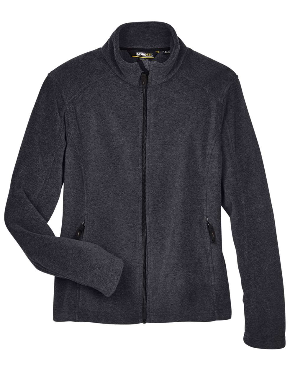 Front View of Heather Charcoal Women's Journey Fleece Jacket - 78190